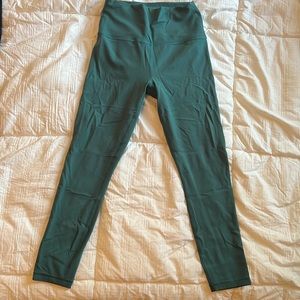 Size small aqua green athleta leggings 7/8 transcend